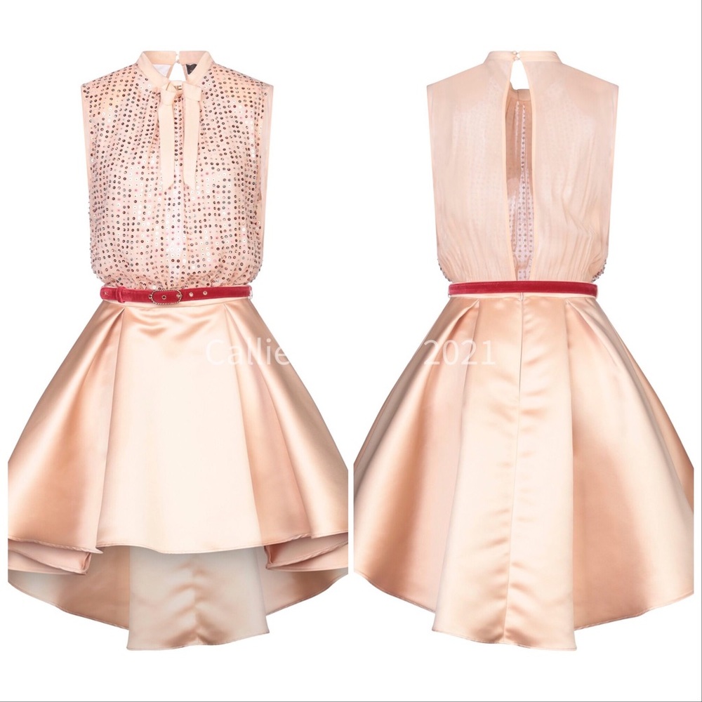 Callie Sequin & Satin: Elisabetta Franchi Dress - Picture 3 of 6